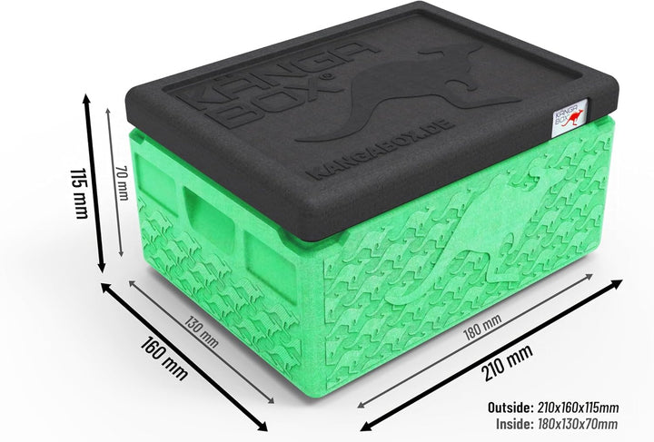 KÄNGABOX® Expert Mini – 21x16x11,5 cm, 1,5 Liter - unsere Kleinste (Lime), Lime
