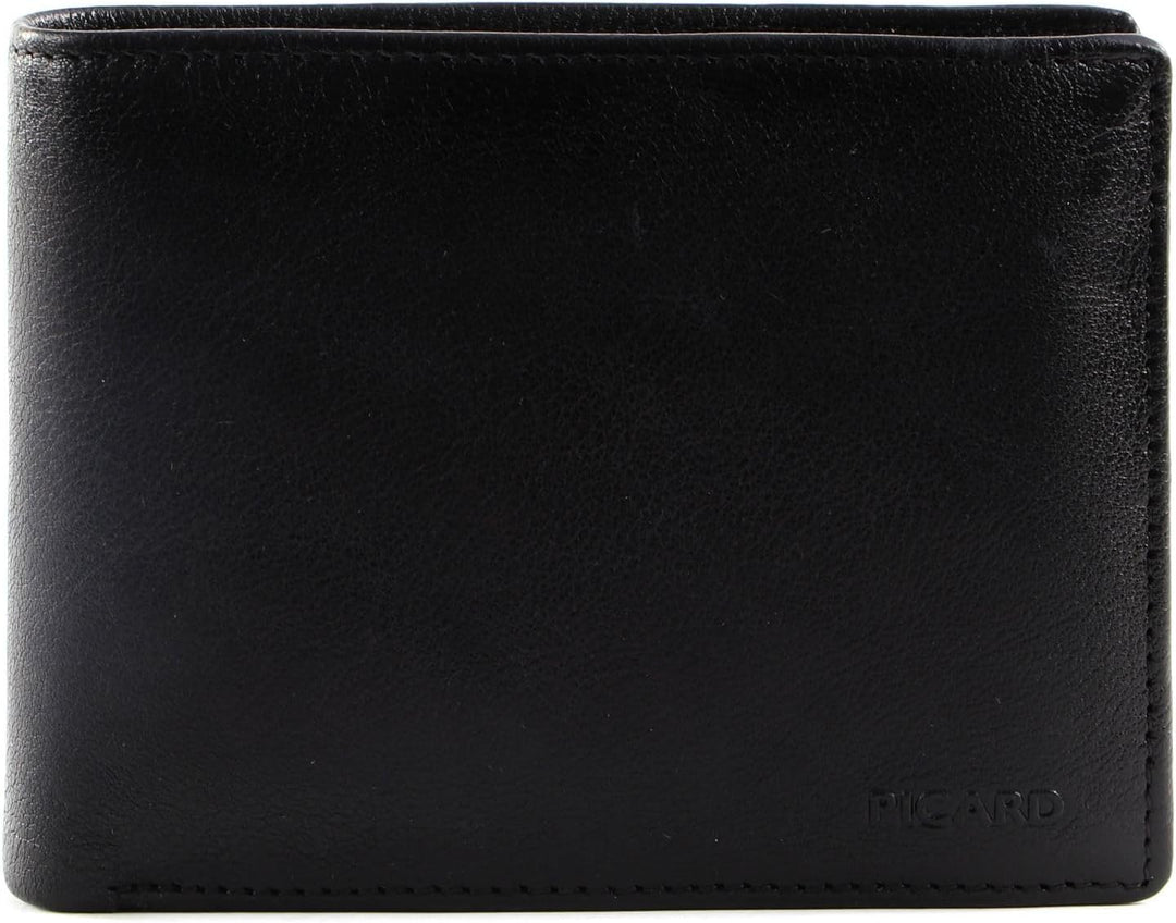 Picard Hans 1 - Geldbörse 8cc 12 cm RFID Rindsleder anthrazit, Anthrazit