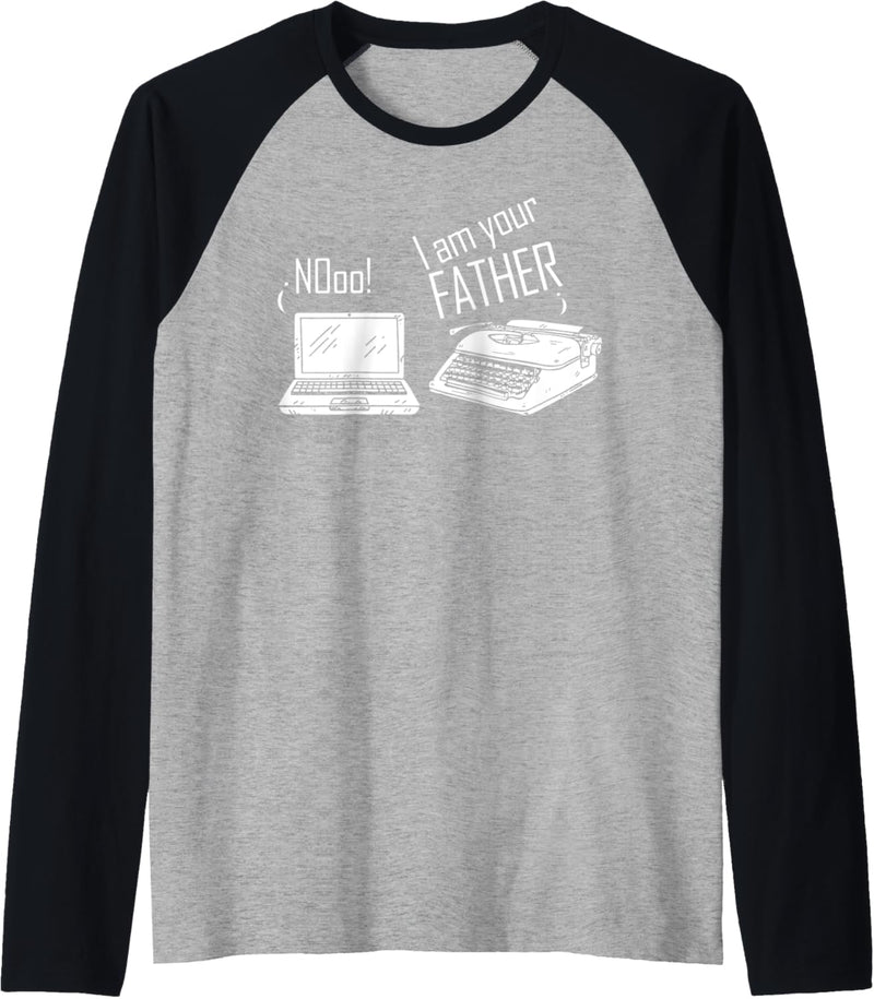 Computer Schreibmaschine Ich Bin Dein Vater I Am Your Father Raglan