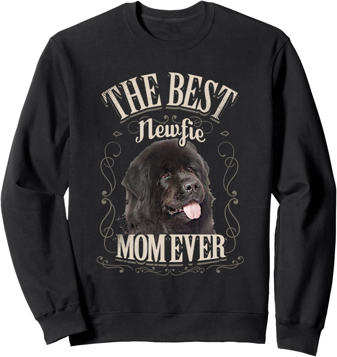 Best Newfie Mom Ever Neufundländer Vintage Geschenk Frau Sweatshirt