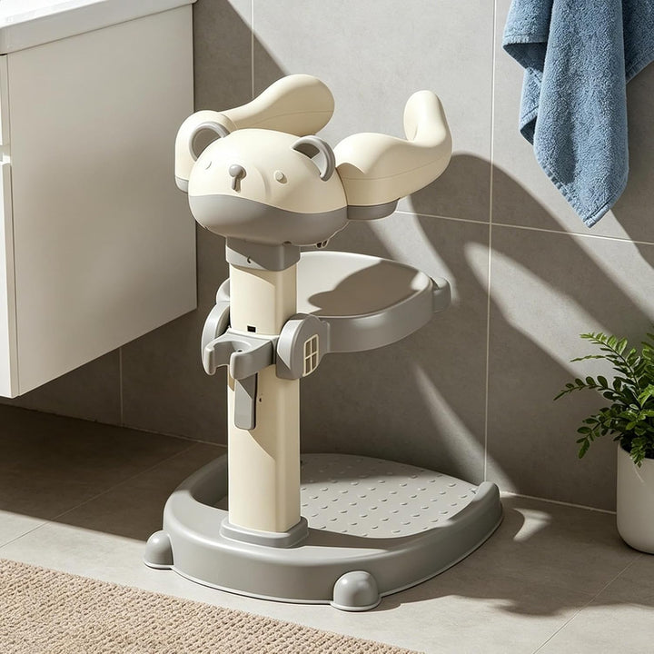 Babys Dusche Ständer, Rutschfester Duschständer Höhenverstellbar 50-56cm Einstellbarer Babys Shower
