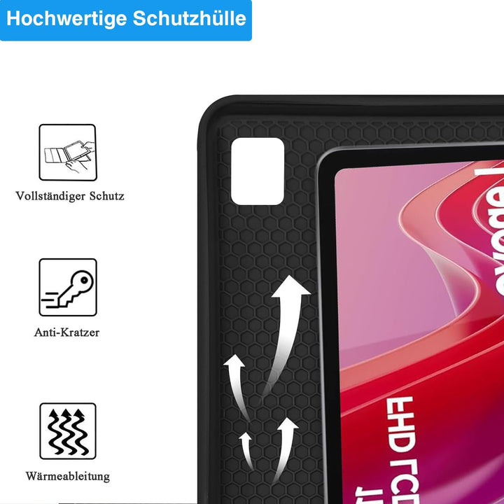 COEZFE Lenovo Tab Lenovo Tab M11 Tastatur Hülle, Deutsches QWERTZ Tastatur für Lenovo M11 11 Zoll, S