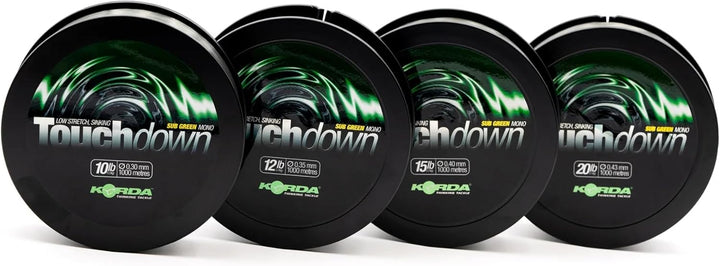 Korda Touchdown 10lb 0 30mm 1000m green Touchdown Green 0.43mm 20lb, green Touchdown Green 0.43mm 20