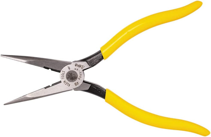 Lange Nase Seitenschneide- und Abisolierzange, robust, 20 cm, kleine Werkzeuge D203-8N, gelber Griff