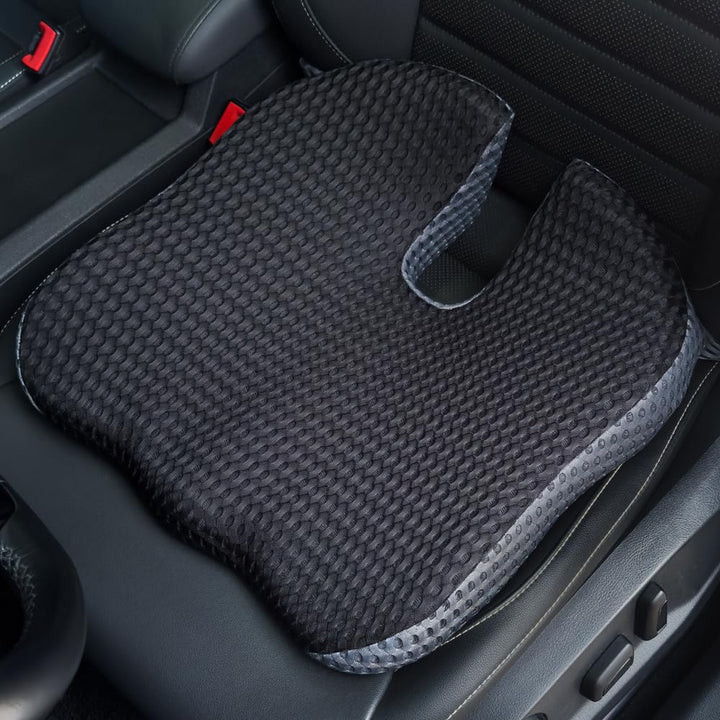 Orthopädisches Autositzkissen Memory Foam - Ergonomisches Keilkissen &amp; Sitzkissen für Auto &amp; LKW - E