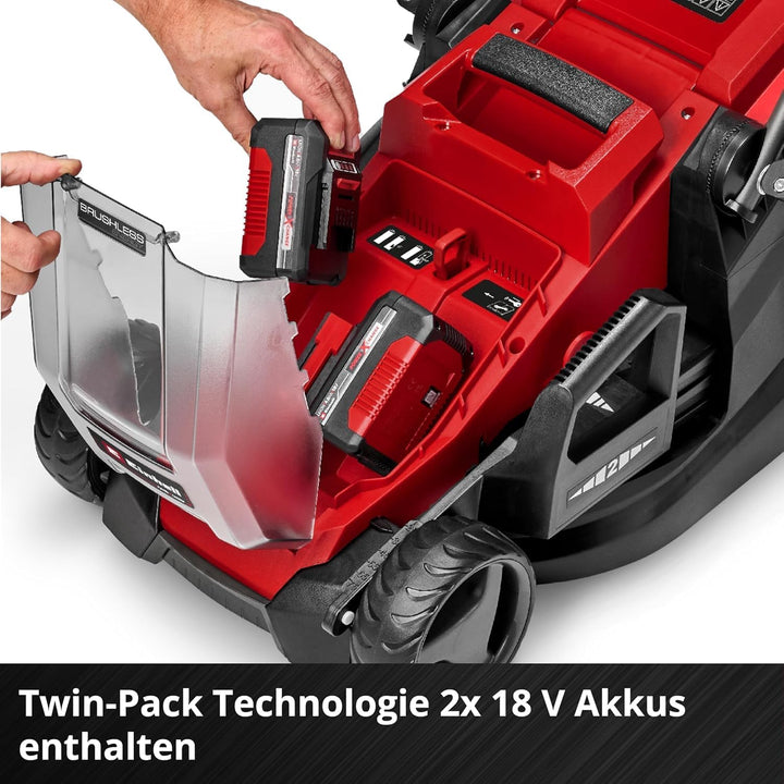 Einhell Akku-Rasenmäher GE-CM 36/36 Li Kit Power X-Change (36 V, 36 cm Schnittbreite, bis 400 m², Br