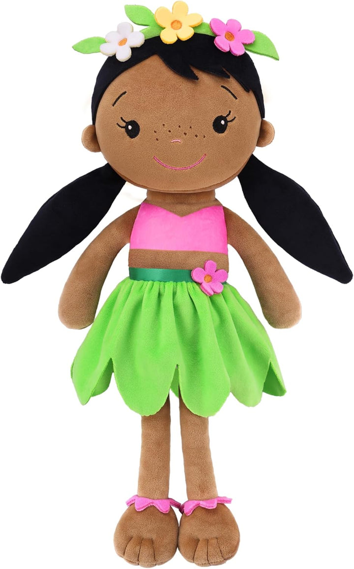 GAGAKU Weiche Stoffpuppe 40cm Schutzengel Puppen, Taufgeschenk für Baby Mädchen Kuscheltier Glücksbr