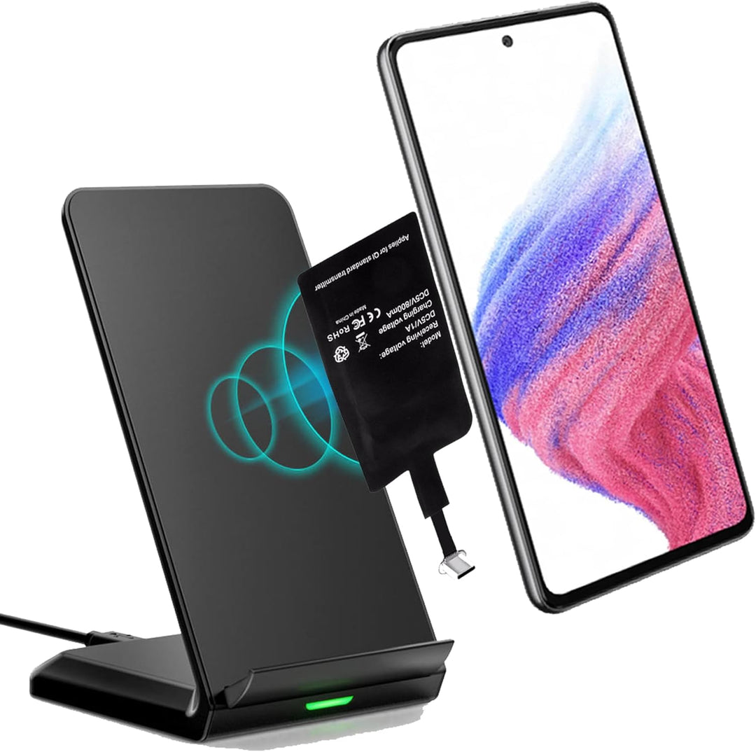 Induktiv Ladestation passend für Samsung Galaxy S25 S24 S23 S22 S22+ S21 FE Plus Ultra 5G S20+ A56 A
