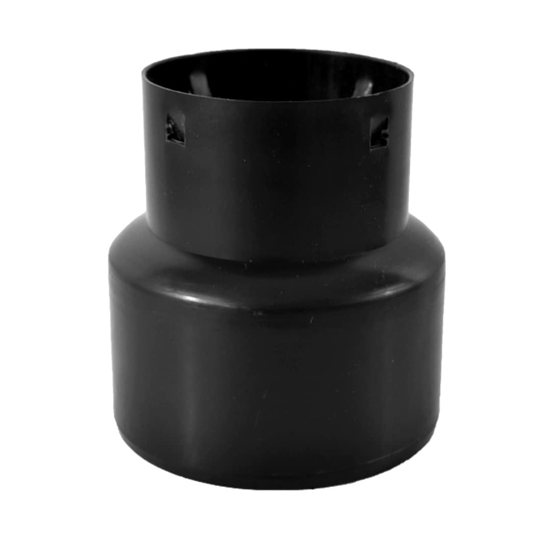 SP Drainageverbinder DN80 auf KG Rohr DN110, Schwarz, PVC-U, Industriell, 1 Stück