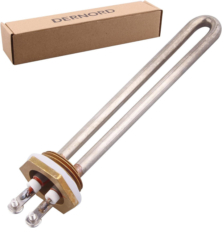 DERNORD 1000W Heizelement 220V Elektrische Brauwasserbereiter 1Inch BSP Gewinde Kupfer Flansch