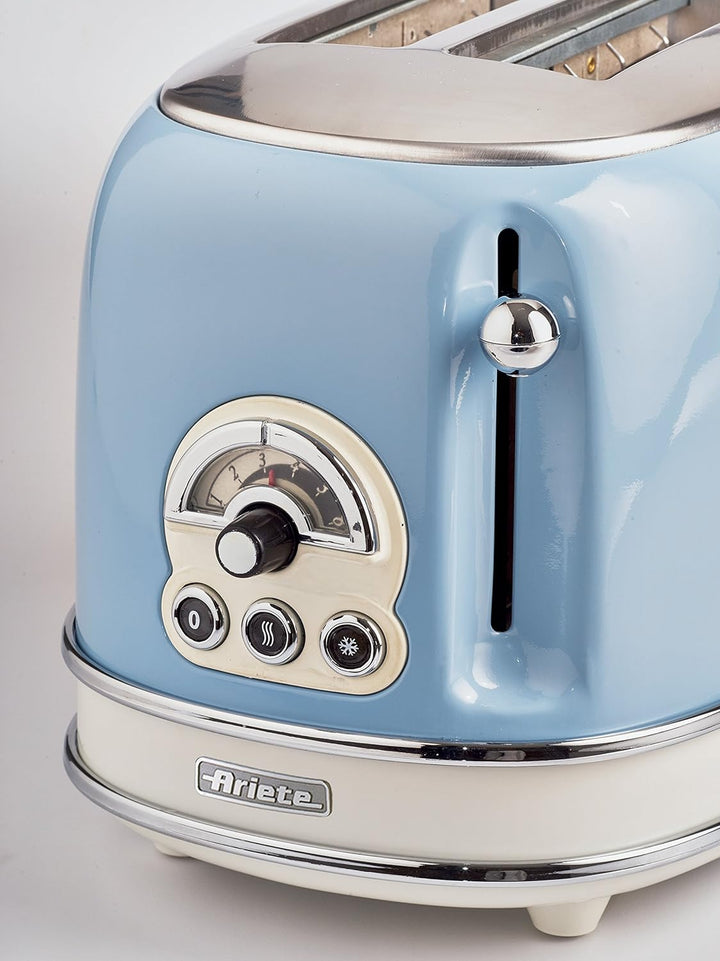 Ariete 155 Vintage Toaster mit 2 Scheiben & 2868/05 Vintage Wasserkocher, 1600, lackiertes Metall, b