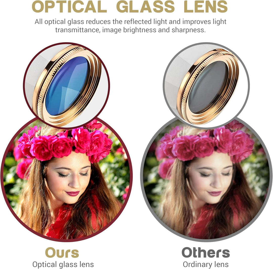 ESSLNB Operngläser 4X30 für Damen Theater Fernglas mit Kette und Tasche Optisches Glas für Oper Konz