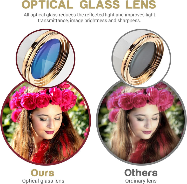 ESSLNB Operngläser 4X30 für Damen Theater Fernglas mit Kette und Tasche Optisches Glas für Oper Konz