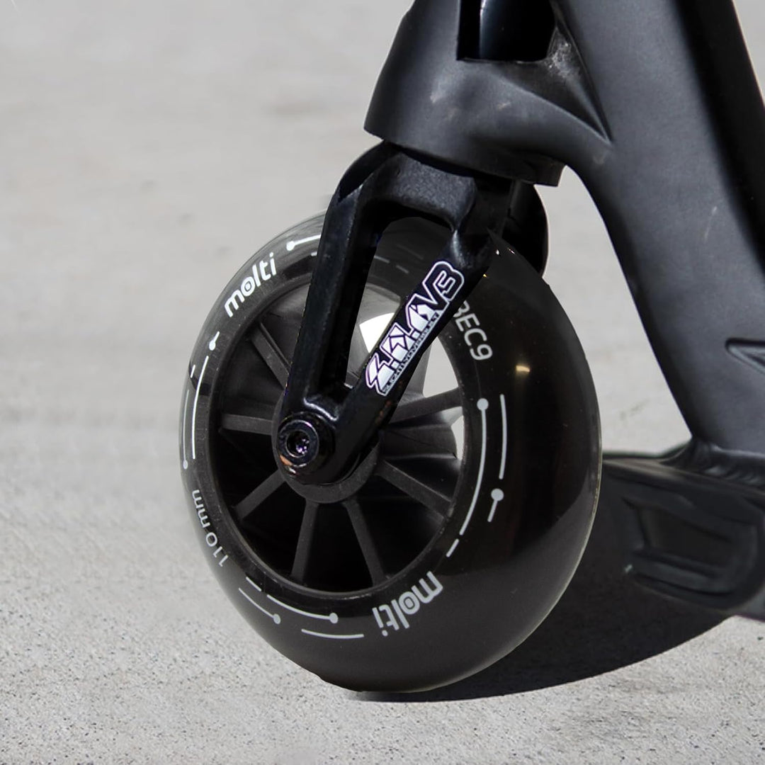 molti 2 Ersatzräder Ersatzrollen 100/110mm mit ABEC-9 Chrom 2er Set wheels Skaterrollen, Scooterroll
