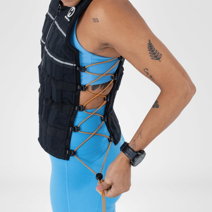 HYPERWEAR Hyper Vest Elite Verstellbare Gewichtsweste Gewicht 10lbs Biss 20lbs, Robustes schwarzes C