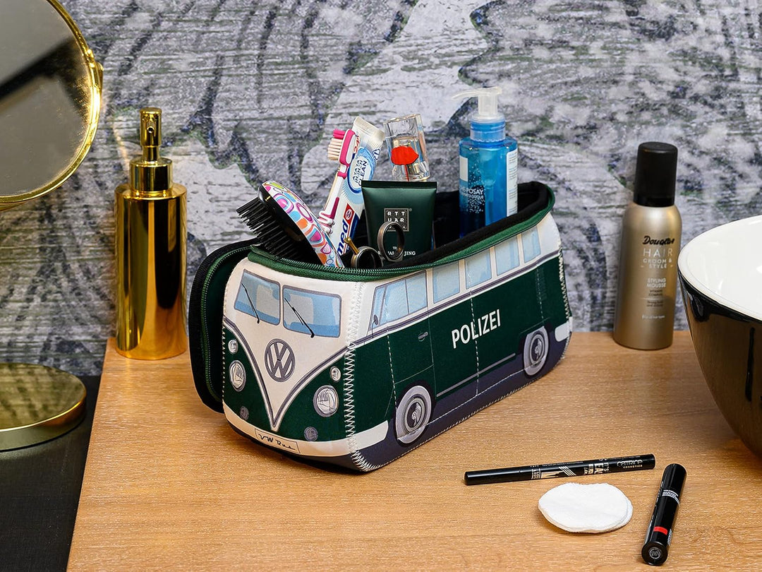 BRISA VW Collection - T1 Bulli Bus Kulturbeutel Kosmetiktasche | Volkswagen Universaltasche Waschbeu