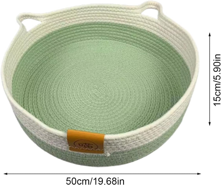 Waschbares Katzenbett, waschbares Nest mit Matte, für den Innenbereich, Katzenbett, gewebter Korb, f