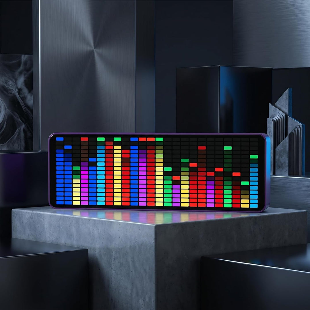 Audioanzeige mit Rhythmus-Lichtpegel, 20 x 7-Farben-RGB-LED-Anzeigen, 384 LEDs, 16x24 Segmente, dyna