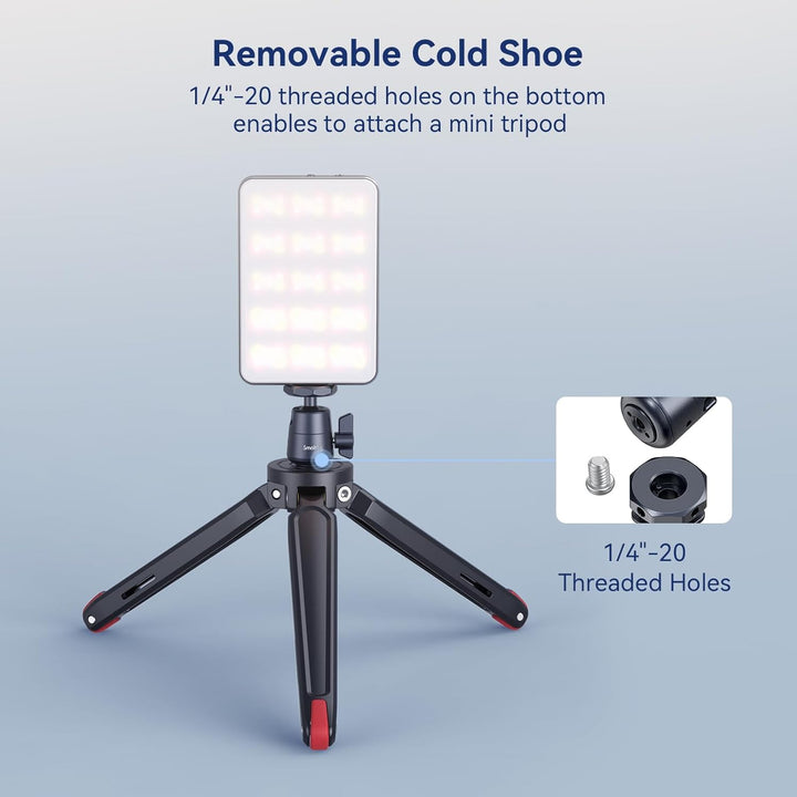 SMALLRIG Mini Ball Head (2er-Pack) mit 1/4"-Schraube und Abnehmbarer Schuhhalterung, 360 Grad drehba