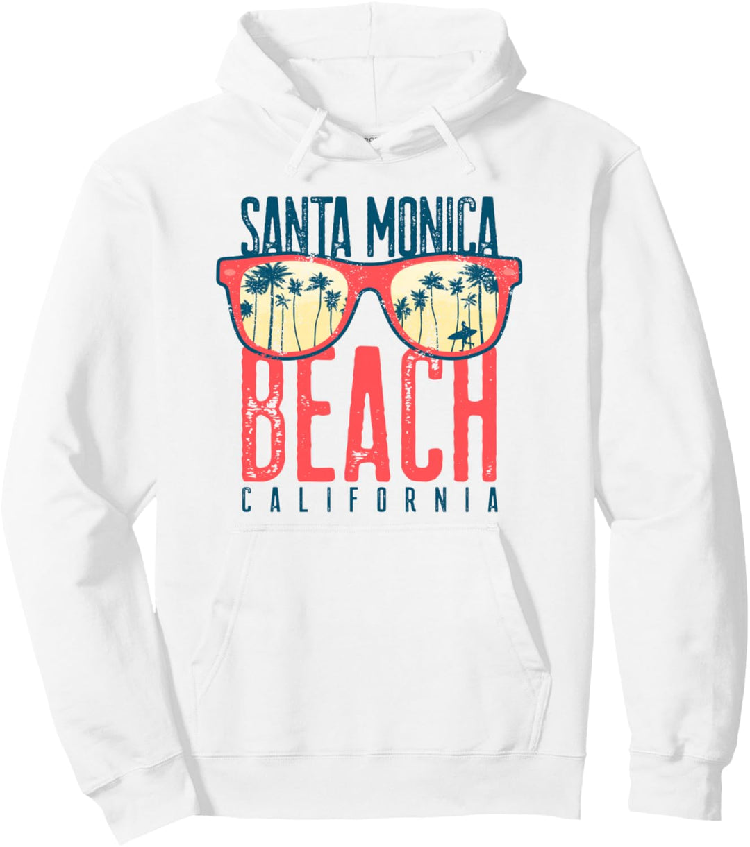Santa Monica Shirt Beach California Sommer Familienurlaub Pullover Hoodie