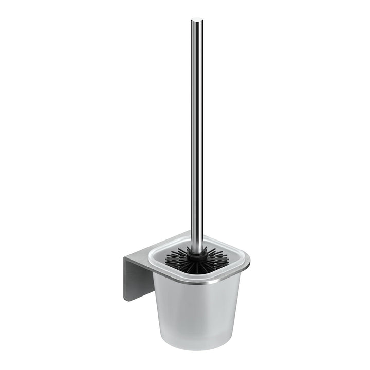 WEISSENSTEIN Toilettenbürstenhalter Set zur Wandmontage ohne Bohren - WC-Garnitur Set mit Bürste, Bü