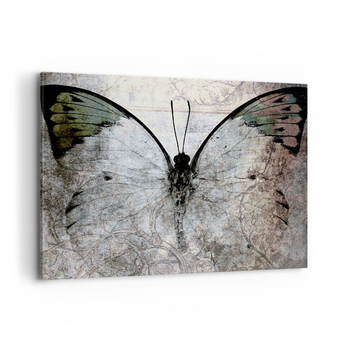 Bilder auf Leinwand 100x70cm Leinwandbild Schmetterling Abstraktion Gross Wanddeko Bild Schlafzimmer