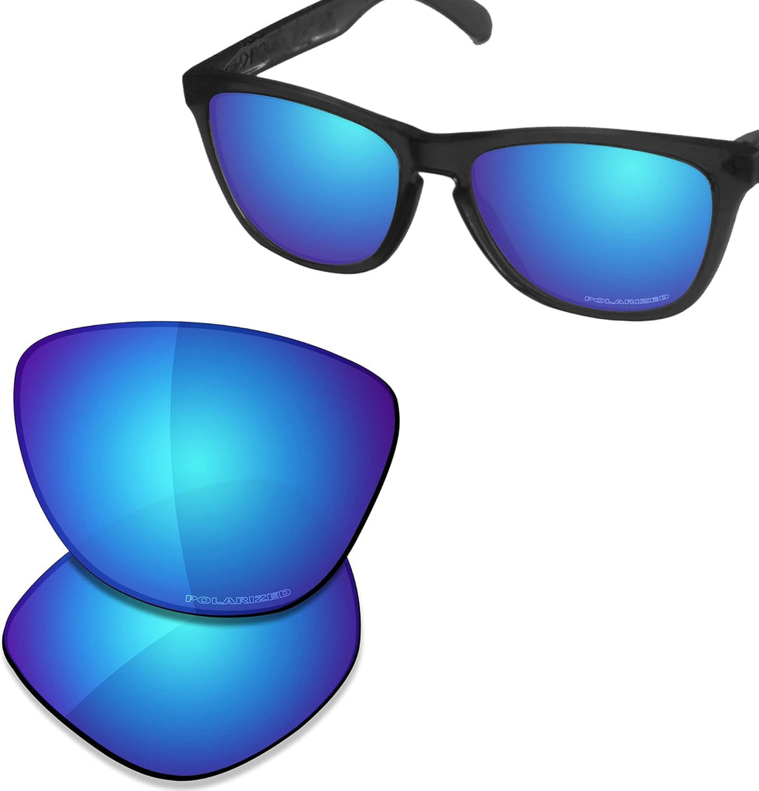 Saucer Premium Ersatzgläser für Oakley Frogskins OO9013 Sonnenbrillen High Definition High Definitio