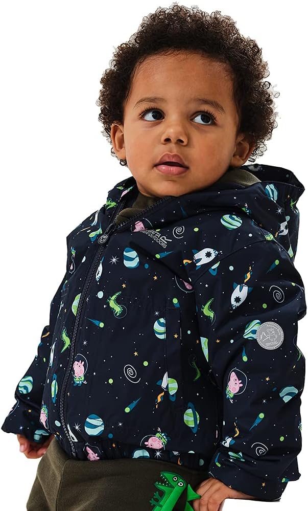 Regatta Unisex Kinder Peppa Muddy Puddle Jacket 3 Jahre Navy, 3 Jahre Navy