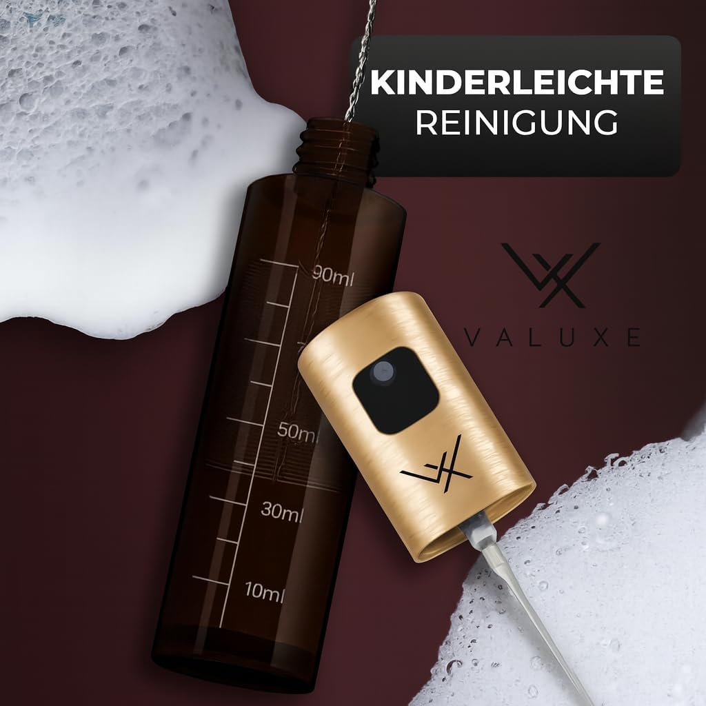 VALUXE® Ölsprüher für Speiseöl und Essig mit UV-Schutz Glas & Sprühfilter - Edelstahl Öl-Sprühflasch