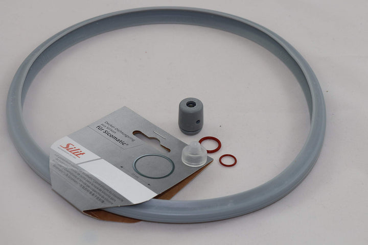 Reparaturset für Silit Schnellkochtopf 22cm Sicomatic L 5-teilig Dichtungsring, Ventildichtungen, Di