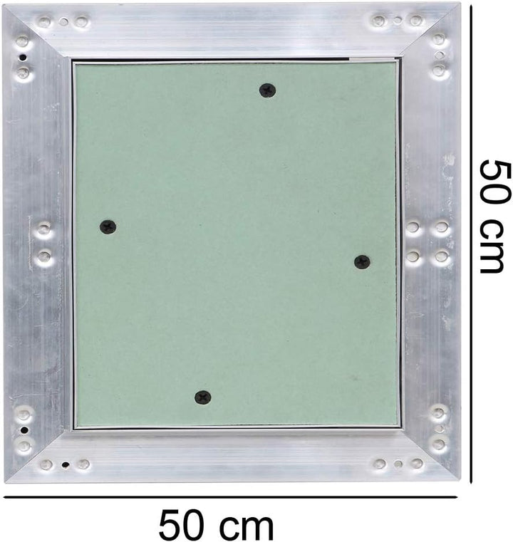 Revisionsklappe Revisionstür Aluminium-Rahmen Gipskarton Revisionstür 50x50 cm V2Aox