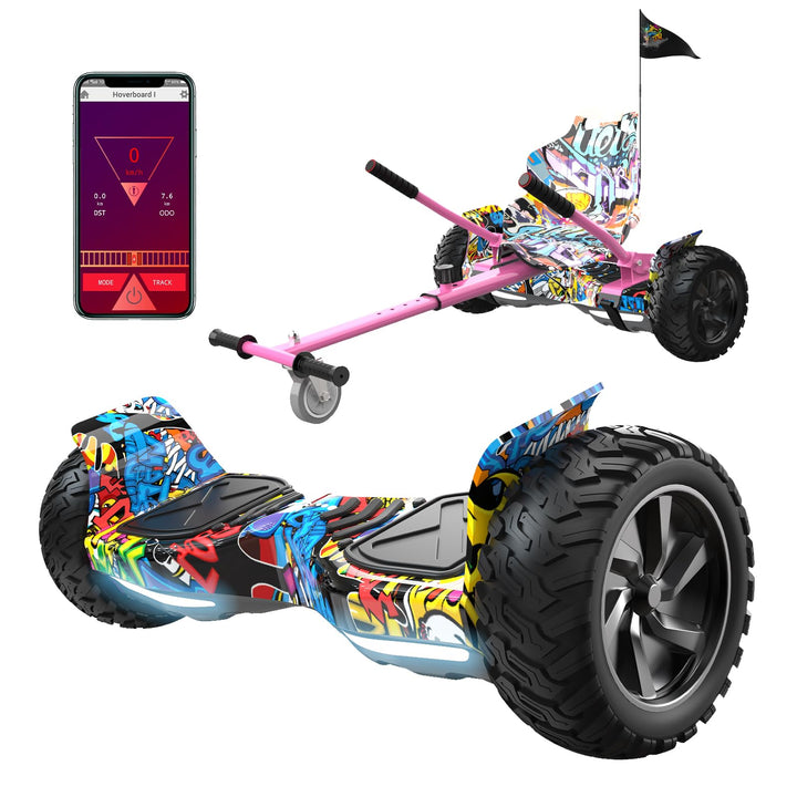 RCB Hoverboards SUV mit Sitz Hoverboards Off-Road, App-fähige Bluetooth Hoverboards, 8,5 '' Hummer +