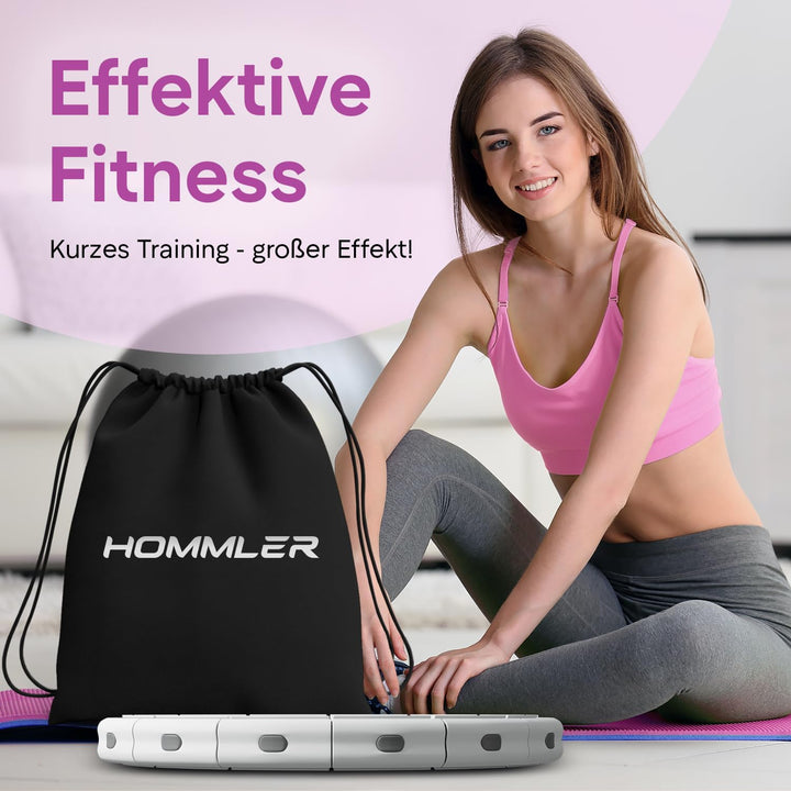 Smart Hula Hoop Reifen Erwachsene, Smart Hula Hoop Leise mit Zähler, Fitness Hula Hoop mit Gewicht K