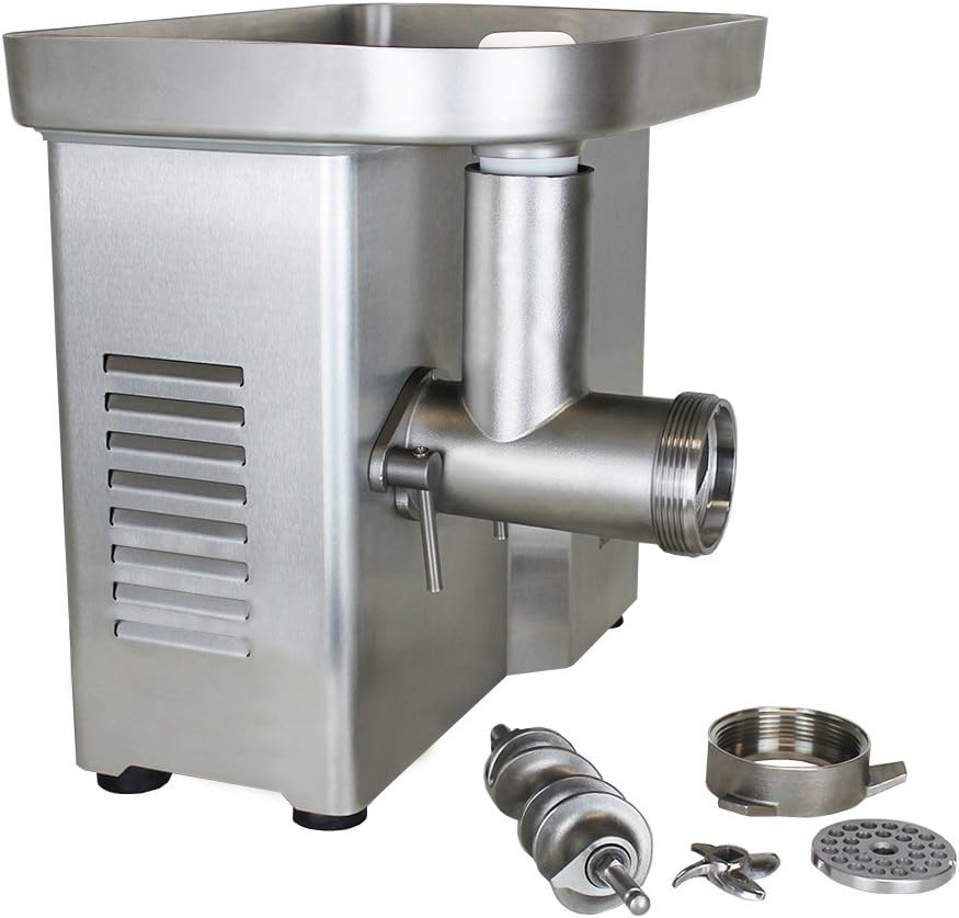 Beeketal 'FW550P' Industrie Fleischwolf für bis zu 150 kg/Std. Durchsatz, direktübersetzer 550W Moto