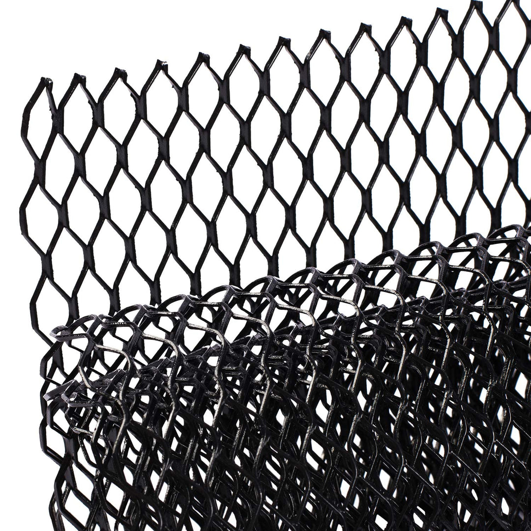 AggAuto 120x40cm Schwarz Renngitter, 11x25mm Sechseckig Racinggitter | Aluminiumlegierung Streckgitt