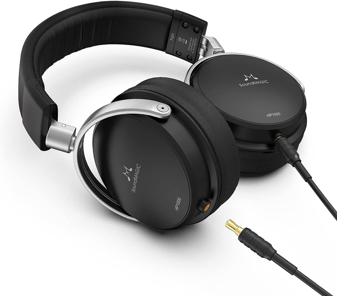 SoundMAGIC HP1000 Wired Over-Ear Headphones, HiFi Stereo Professional Premium Headphones, Noise Isol