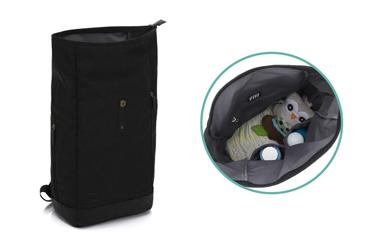 Fillikid Wickelrucksack Berlin | Baby Wickelrucksack mit Kinderwagenbefestigung | Wickeltasche Rucks