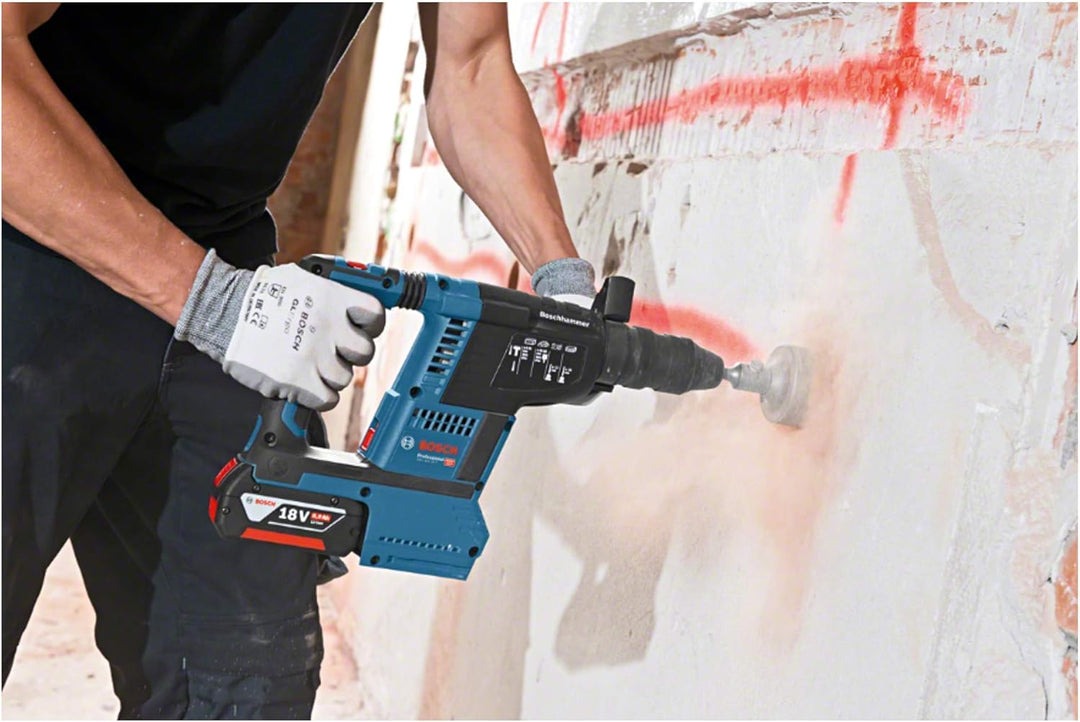 Bosch Professional 18V System Akku Bohrhammer GBH 18V-26 (SDS Plus, Schlagenergie: 2,6 Joule, Bohr-Ø