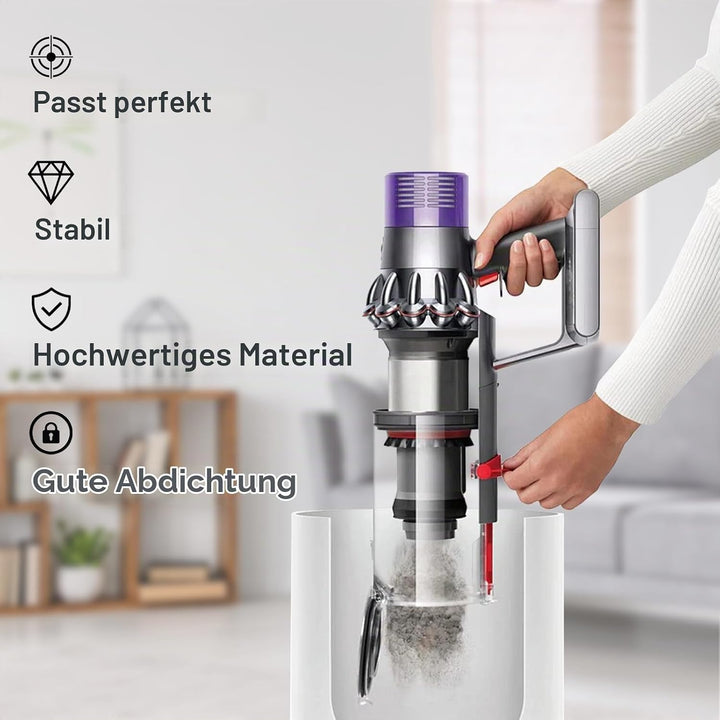 Upgrade Grosser Staubbehälter Ersatz für Dyson Cyclone V10 Animal V10 Total Clean V10 Absolute SV12