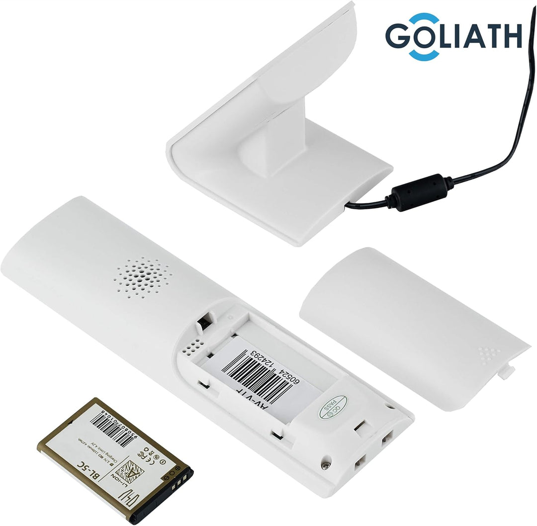 GOLIATH Funk Klingel Kabellos mit Kamera und Türöffner, Nachtsicht, Bewegungsmelder, Bildspeicher, T