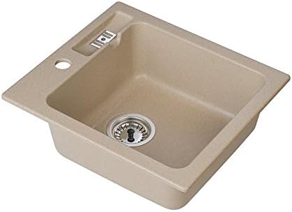 Axis Kitchen Malibu 20 Spülbecken Einbecken Spüle 43x47cm (AXIS BEIGE)