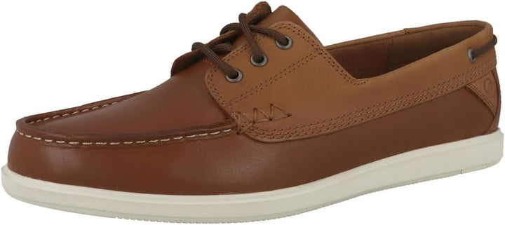Clarks Herren Bratton BoatBoat Shoe 39.5 EU Dark Tan Lea, 39.5 EU Dark Tan Lea