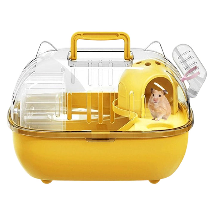 Hamster-Reisetasche, tragbare Transportbox, Reise-Hamsterkäfig, für Kaninchen, Nagetiere, Eidechsen,