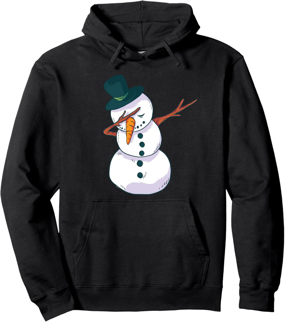 Dabbing Snowman (Matching group set options!) Christmas Pullover Hoodie