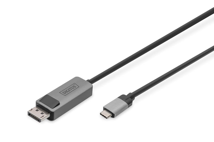 DIGITUS Displayport Adapterkabel - USB Typ-C zu Displayport 1.4-8k/30Hz - 4k/144Hz - Bidirektional -