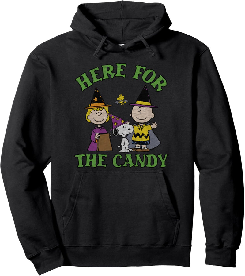 Peanuts Halloween Charlie Sally hier für die Süssigkeiten Pullover Hoodie