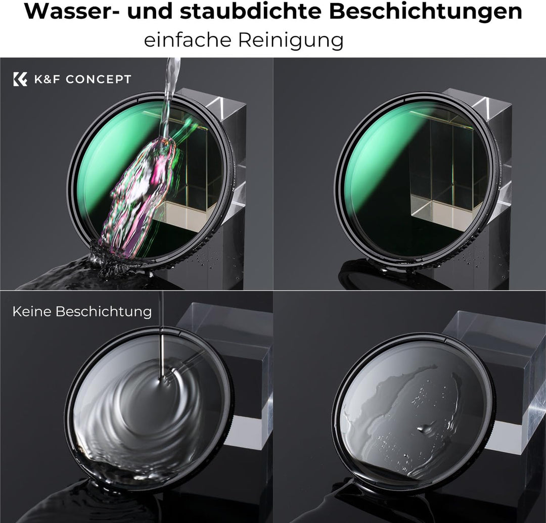 K&F CONCEPT Nano-D Serie ND2-32 Filter (1-5 Stop) (82mm), 82mm
