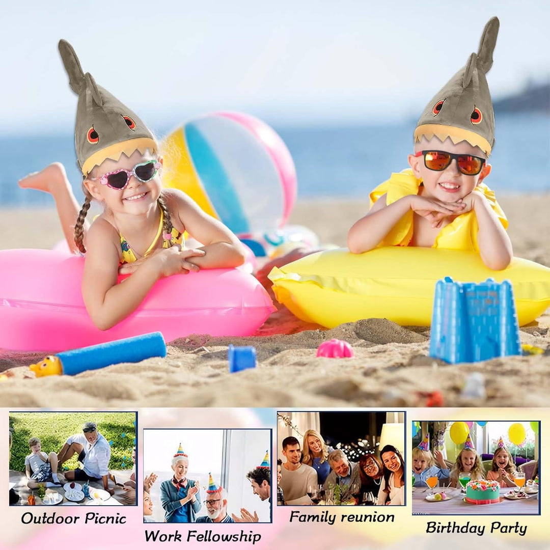 Lustige Hüte Plüschmütze Fischmütze Lustiger Hut Hai Kostüm Set - Lustige Hüte Plüschmütze Fischmütz