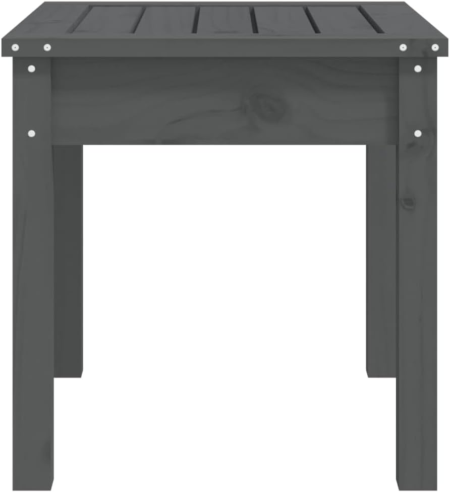 vidaXL Gartenbank Grau 50x44x45 cm Massivholz Kiefer 50 x 44 x 45 cm Graue Kiefer, 50 x 44 x 45 cm G