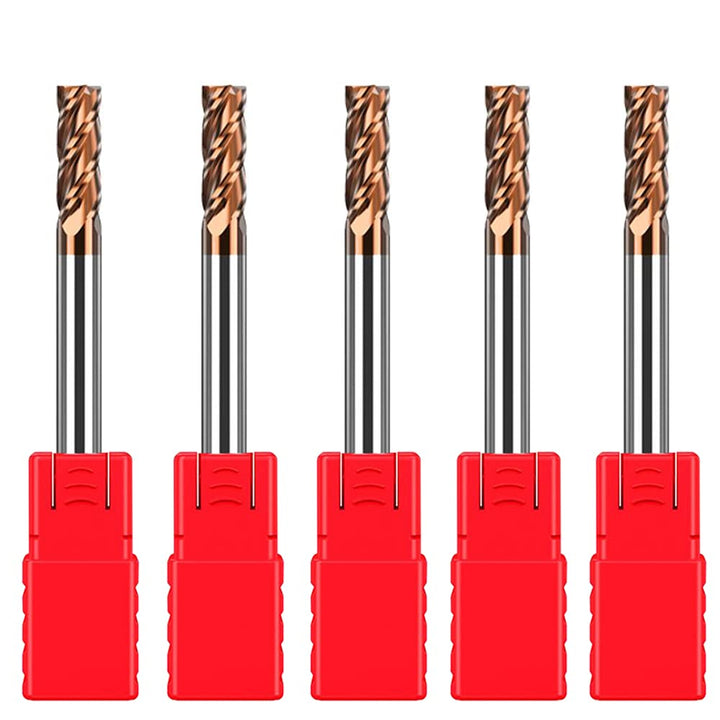 ASNOMY 5 Stück 3mm VHM Fräser Schaftfräser Hartmetal, AlTiN beschichtet 55 HRC 4 Schneiden, bohren,